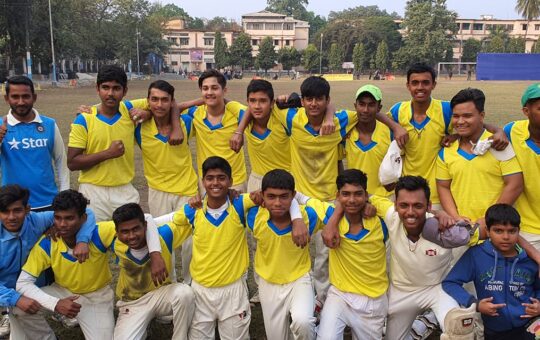 Agragamee Sangha Champion in Bablatala Cricket Academu Under 16 Knockout Cricket Tournament